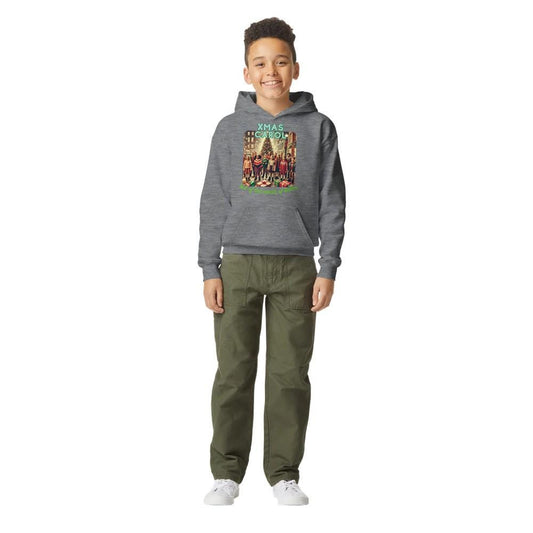 XMAS CAROL Midweight Fleece Youth Hoodie | Gildan SF500B
