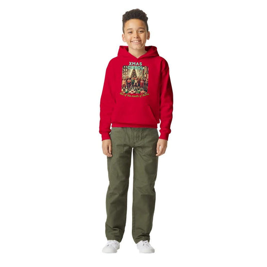 XMAS CAROL Midweight Fleece Youth Hoodie | Gildan SF500B